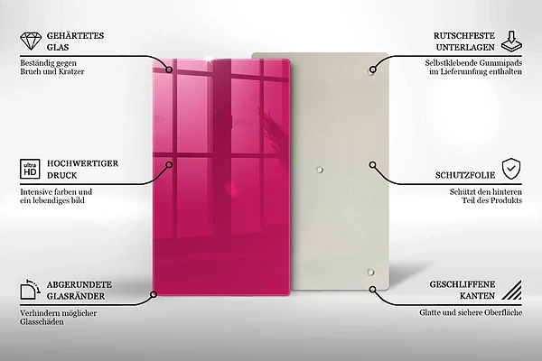 Tábua para cozinha rosa