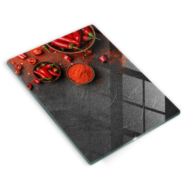 Tábua para cozinha Pimentas vermelhas
