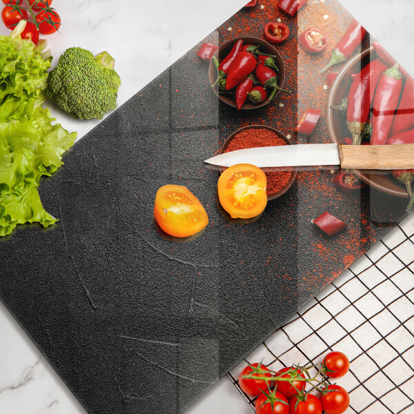 Tábua para cozinha Pimentas vermelhas