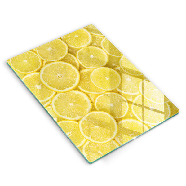 Tábua de cozinha com estampa de limão