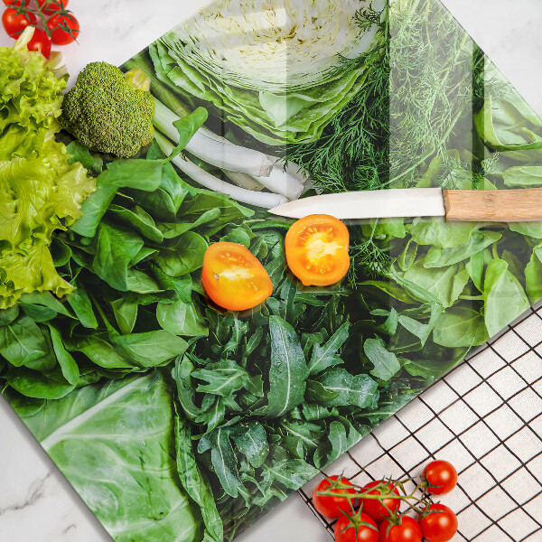 Tábua de corte para vegetais verde