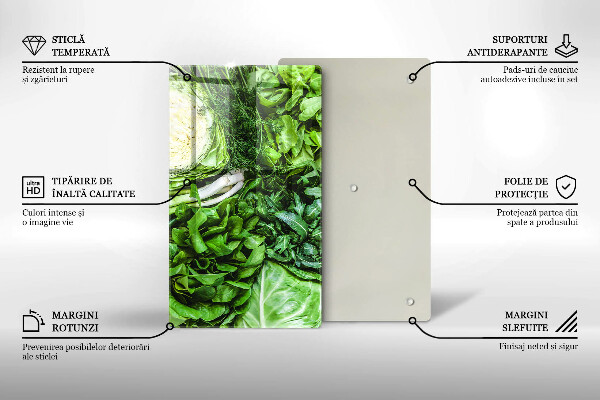 Tábua de corte para vegetais verde