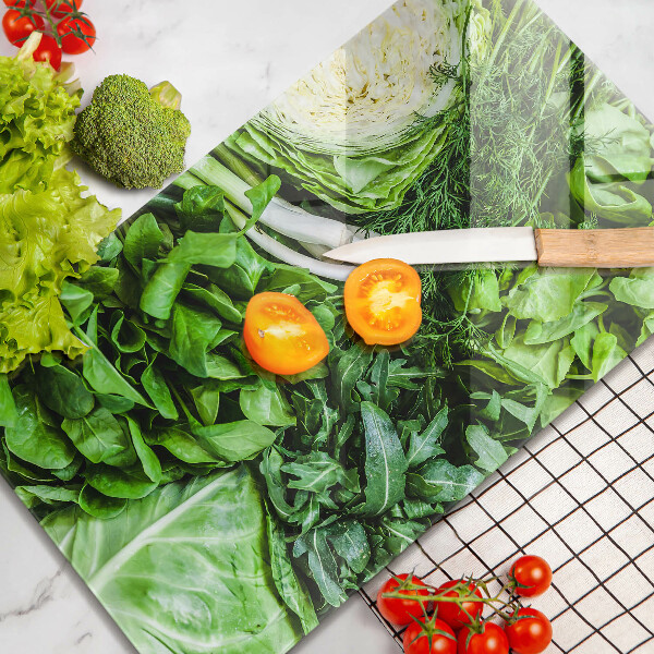 Tábua de corte para vegetais verde