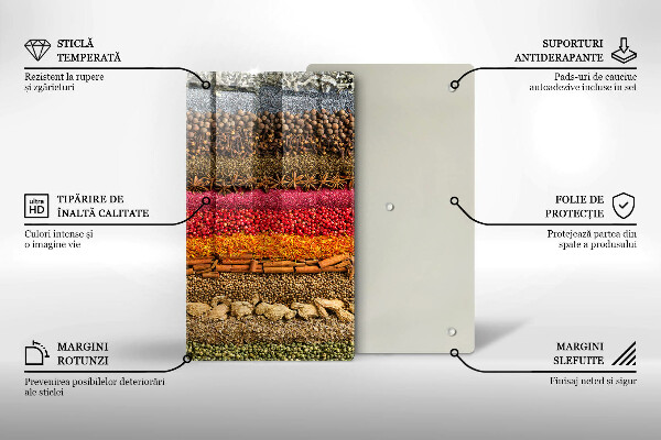 Tábua de cortar Especiarias coloridas