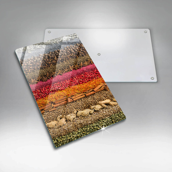 Tábua de cortar Especiarias coloridas