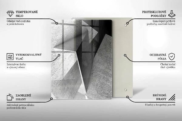 Tábua de corte de vidro Textura de madeira