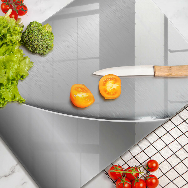 Tábua de cortar de vidro Formas metálicas