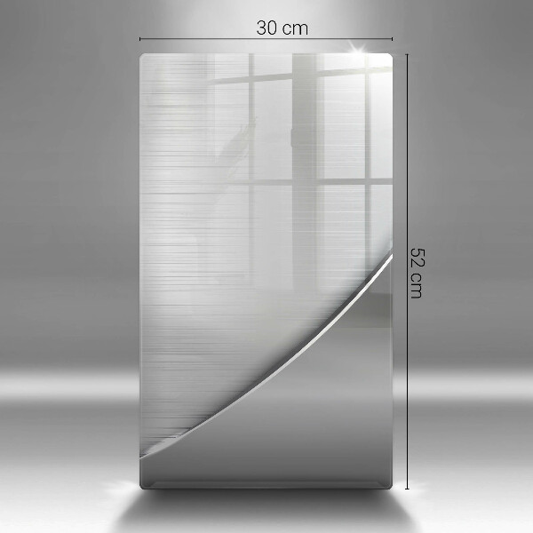 Tábua de cortar de vidro Formas metálicas