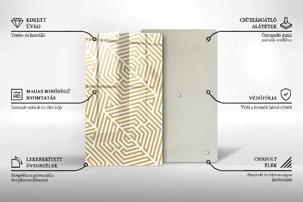 Tábua de cortar Linhas geométricas