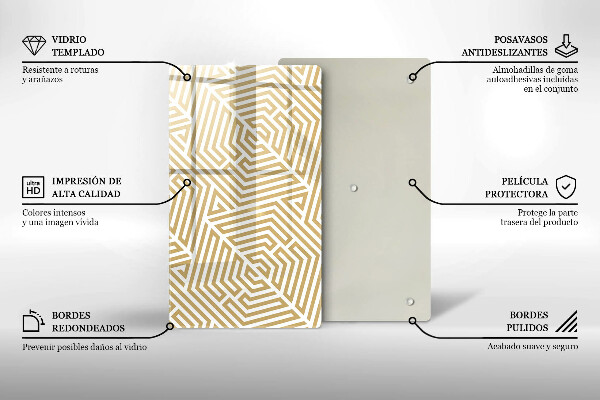 Tábua de cortar Linhas geométricas