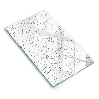 Tábua de corte com formas abstratas