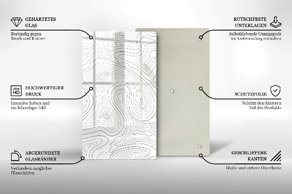 Tábua para corte Formas abstratas