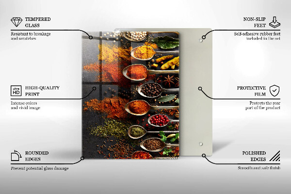 Tábua corte Folhas boho pintadas