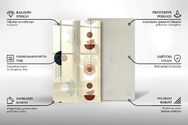 Tábua para cozinha Formas geométricas boho