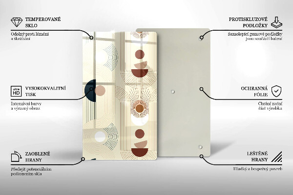 Tábua para cozinha Formas geométricas boho