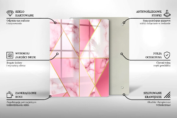 Tábua para cozinha Formas geométricas boho