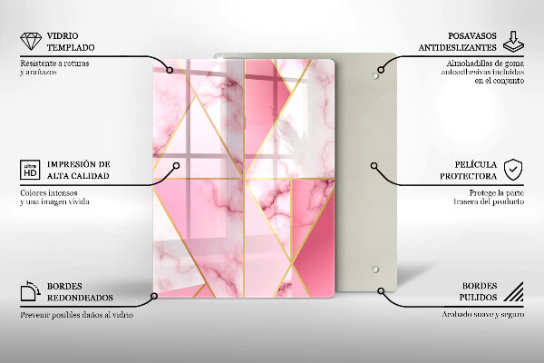 Tábua para cozinha Formas geométricas boho