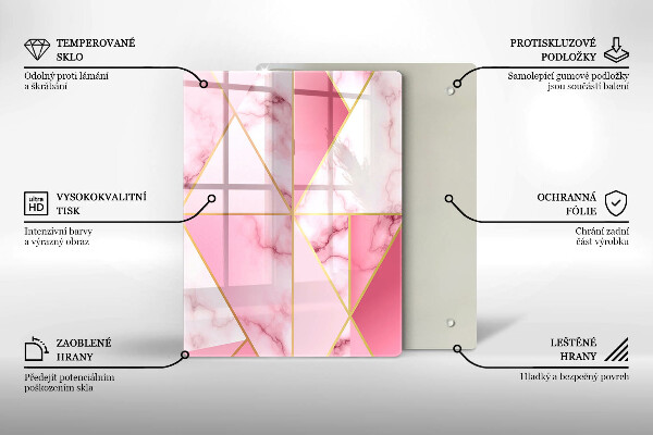 Tábua para cozinha Formas geométricas boho