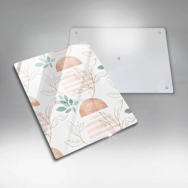 Tábua corte Padrão de folha Boho