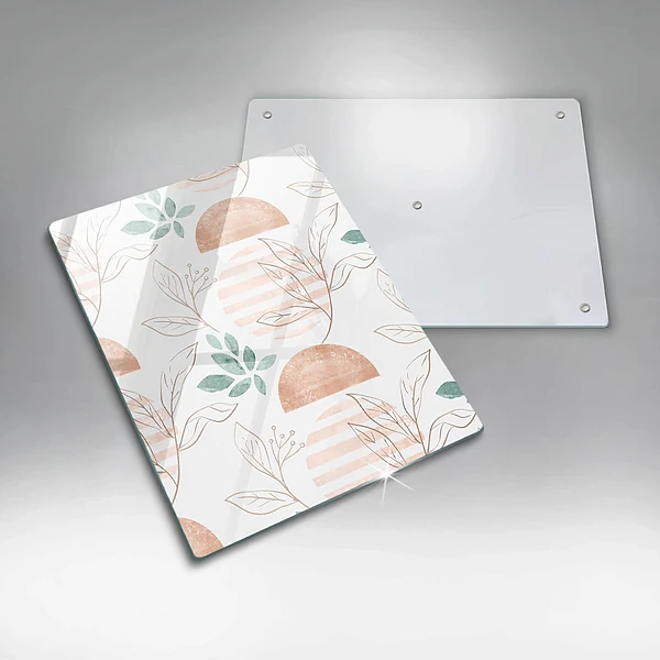 Tábua de corte padrão folha estilo boho