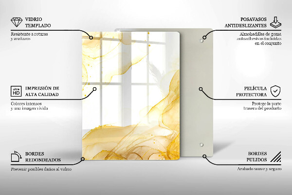 Tábua corte Padrão de folha Boho