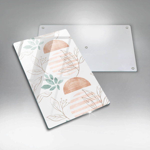 Tábua corte Padrão de folha Boho