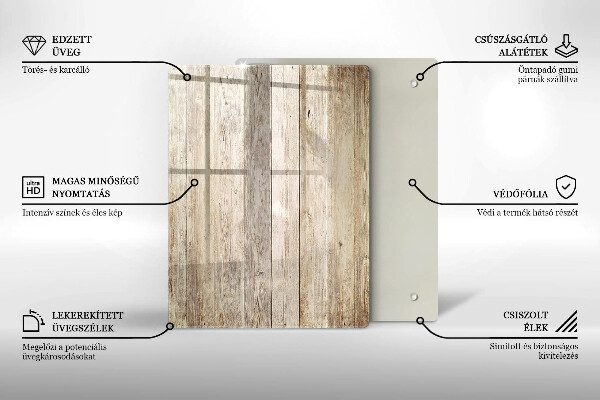 Tábua de cortar de vidro Azul abstrato dourado