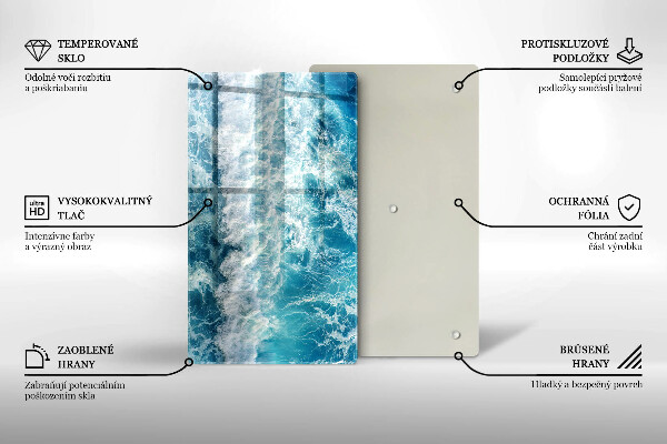 Tábua para corte Ondas do mar