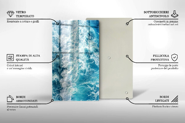 Tábua para corte Ondas do mar