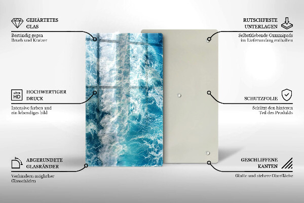 Tábua para corte Ondas do mar