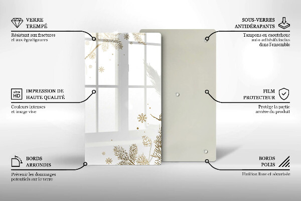 Tábua cozinha Decorações de inverno