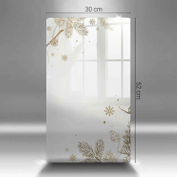 Tábua de cozinha com decoração de inverno