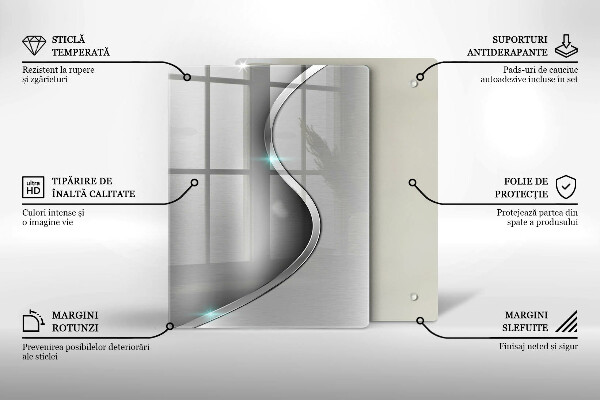 Tábua de corte com estampa geométrica 3D