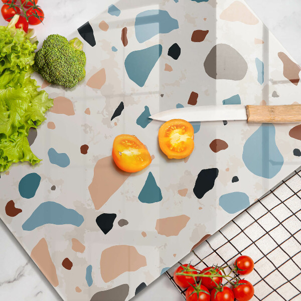 Tábua de cortar de vidro Grés decorativo