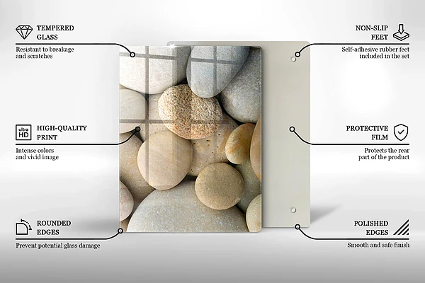 Tábua de cortar com estampa de linhas douradas abstratas