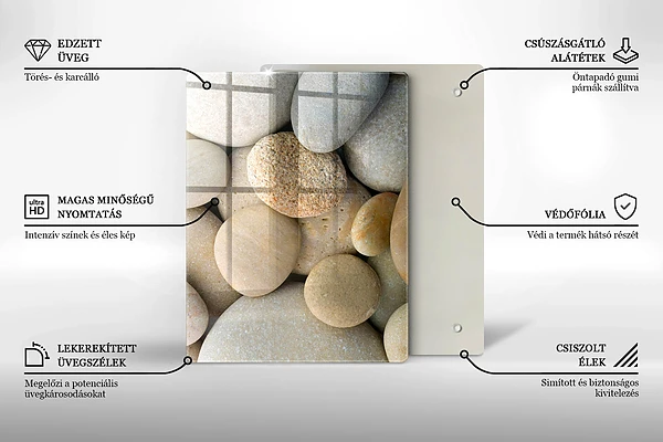 Tábua de cortar com estampa de linhas douradas abstratas