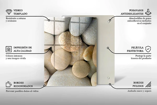 Tábua de cortar com estampa de linhas douradas abstratas