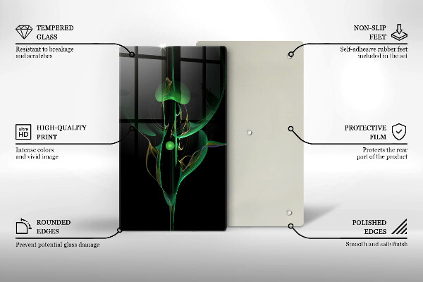 Tábua de corte de vidro Abstração moderna