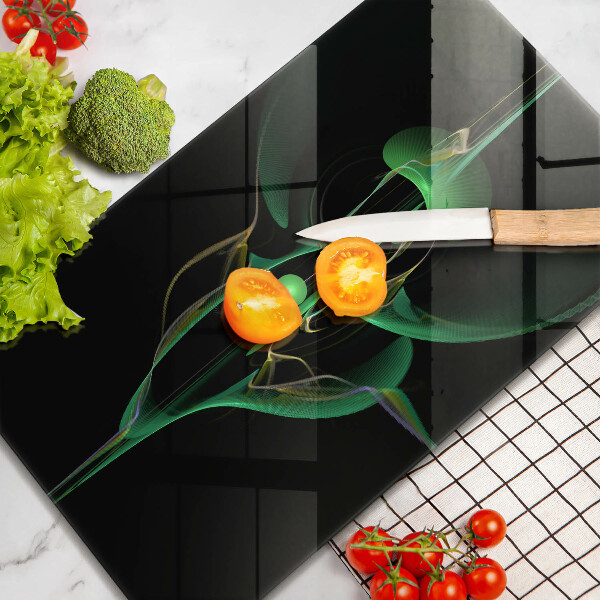 Tábua de corte de vidro Abstração moderna