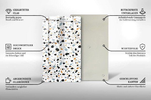 Tábua de corte Grés decorativo