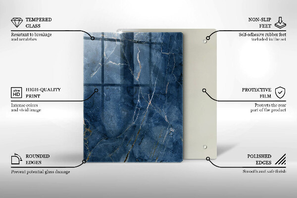 Tábua de corte Grés decorativo