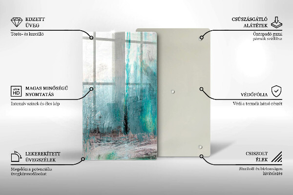 Tábua de cortar alimentos Fundo de pintura abstrata