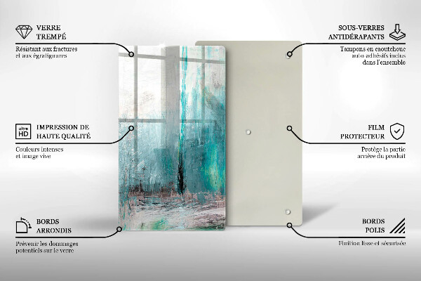 Tábua de cortar alimentos Fundo de pintura abstrata