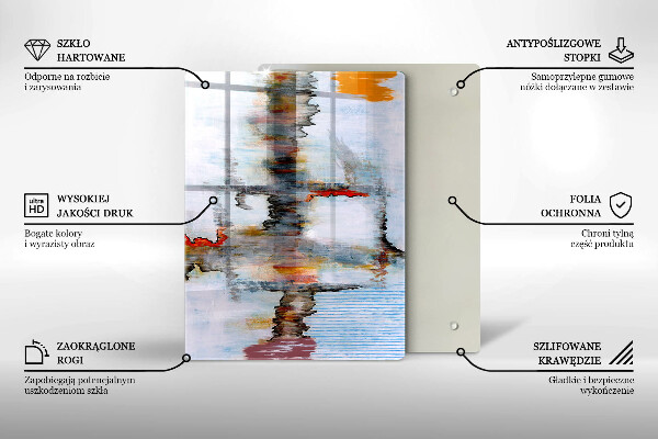 Tábua de cortar alimentos Fundo de pintura abstrata