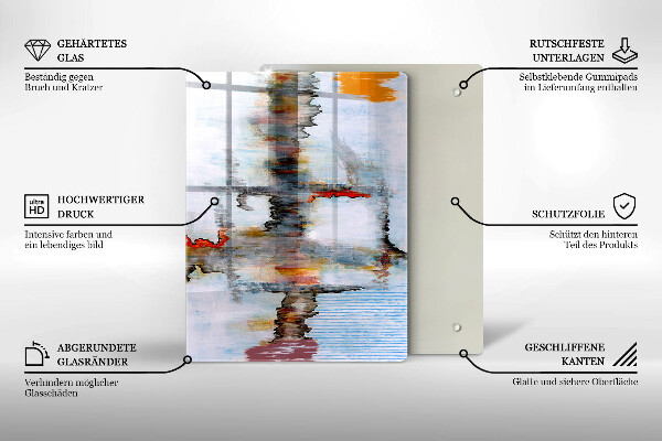 Tábua de cortar alimentos Fundo de pintura abstrata