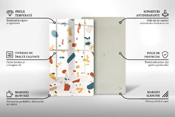 Tábua de cozinha em grés decorativa