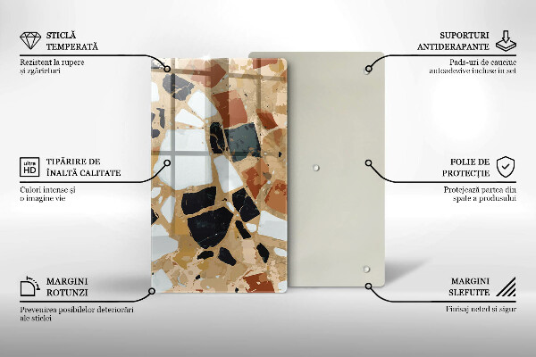 Tábua de cozinha em lajes de pedra decorativa