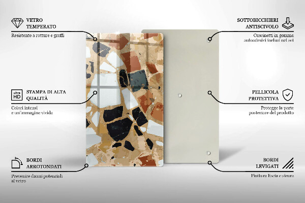 Tábua para cozinha Lajes de pedra decorativas