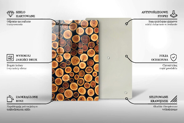 Tábua de cortar Tocos de árvores de madeira