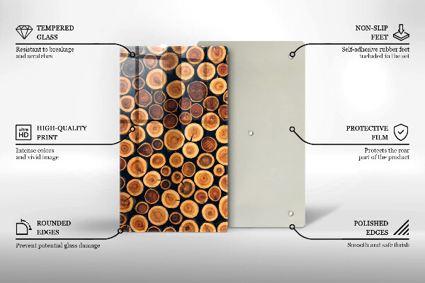 Tábua de cortar Tocos de árvores de madeira